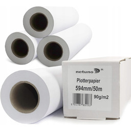 Zestaw 4 rolki Papier do plotera 594 x
