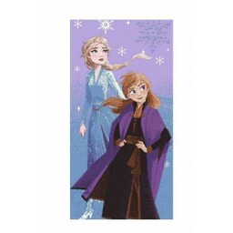 Setino Ręcznik plażowy 70x140 Frozen Anna i Elsa