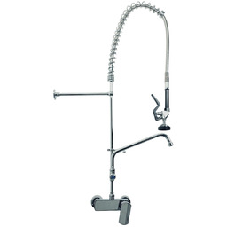 Bateria kuchenna gastronomiczna wysoka Ścienna Chrom