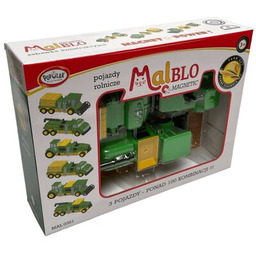 MALBLO Zestaw pojazdów Magnetic Pojazdy rolnicze MAL 0321