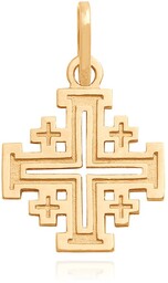 Złoty krzyżyk 585 PREZENT GRAWER PUDEŁKO