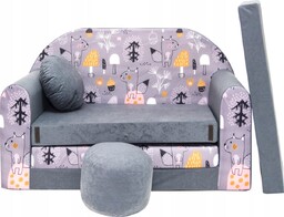Sofa Dla Dzieci Kanapa Rozkładana Mała Mini Miękka