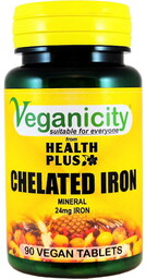 Suplement diety, Veganicity, chelat żelaza dla wegan, 90