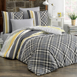 Decodoma Pościel bawełniana renforcé ARTEMIS musztardowa