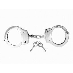 Kajdanki MFH De Lux, stal nierdzewna, podwójny zamek