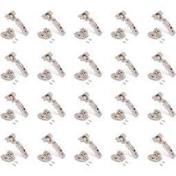 Emuca - Zestaw zawiasów prostych X91 z cichym