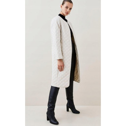 KAREN MILLEN PŁASZCZ BEŻOWY PRZEJŚCIÓWKA 44 MVB