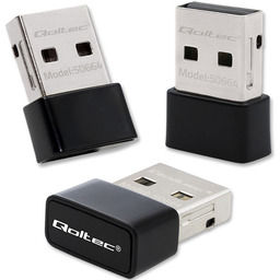Adapter Qoltec Wi-Fi USB ultraszybki, bezprzewodowy mini standard