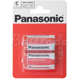 2 x bateria cynkowo-węglowa Panasonic R14 C (blister)