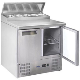 Stół chłodniczy sałatkowy 2-drzwiowy z nadstawą - Hendi