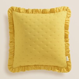 POSZEWKA DEKORACYJNA MOLLY - MUSZTARDOWA 45x45