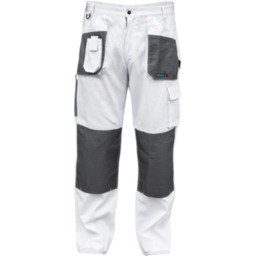 Spodnie ochronne DEDRA BH4SP- XL XL/56, białe, White
