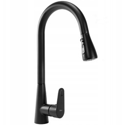 Bateria Kuchenna Czarna Wyciągana Wylewka Rea MILD Black