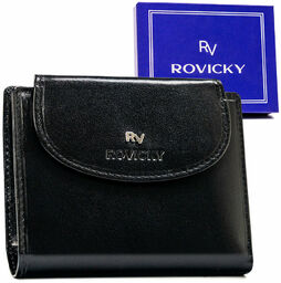 Skórzany pojemny uniwersalny portfel Rovicky RFID