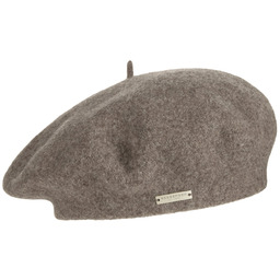 Beret Baskijski Damski by Seeberger, szarobrązowy, One Size