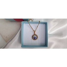 Pakamera Naszyjnik Chabrowe Słońce