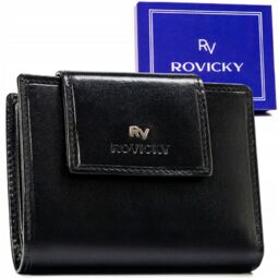 Skórzany pojemny uniwersalny portfel Rovicky RFID