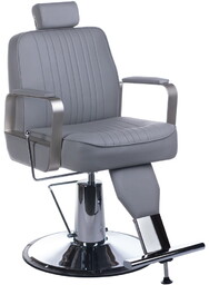Fotel barberski HOMER BH-31237 Jasny szary