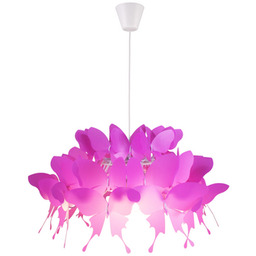 Lampa wisząca FARFALLA 1 x E27 ciemnoróżowa Light