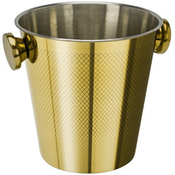 Wiaderko do lodu stalowe złote 4,5 l