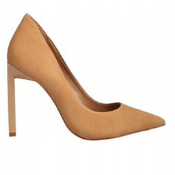 Aldo Czółenka Skórzane Brązowe Damskie na Szpilce Klasyczne