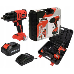 Yato Klucz udarowy Bezszczotkowy YT-82806 Ładowarka 1 Bateria