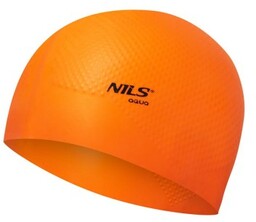 CZEPEK SILIKONOWY DOTS NILS AQUA NQC JEDNOKOLOROWY POMARAŃCZOWY