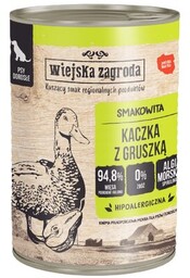 WIEJSKA ZAGRODA Karma dla psa Kaczka z gruszką