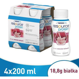 Resource Protein smak owoców leśnych, 4x200ml KRÓTKA DATA