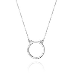 Złoty naszyjnik z diamentami białe złoto pr. 585