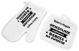 Zestaw kuchenny personalizowany Rękawica i Łapka na dzień