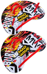 Mad wave finger paddles fun biało/czerwony
