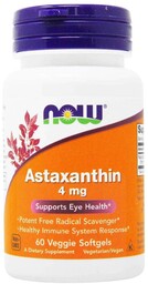 Astaxanthin 4mg, NOW Foods, 60 kapsułek