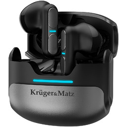 Futurystyczne Słuchawki Bezprzewodowe Tws K&m M8 Czarno-szare Bluetooth
