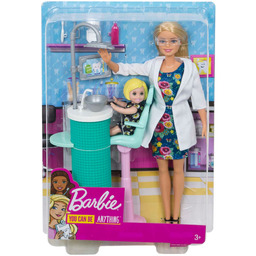 Lalka Barbie Mattel Kariera Dentystka z pacjentką