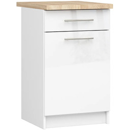 Elior Nowoczesna szafka kuchenna do zabudowy biały połysk