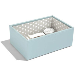 Stackers Organizer na akcesoria S (błękitny + grochy)
