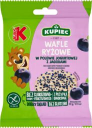 Kupiec & Kubuś Wafle Ryżowe w polewie jogurtowej