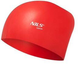 CZEPEK SILIKONOWY DOTS NILS AQUA NQC JEDNOKOLOROWY CZERWONY