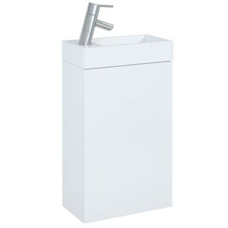 Zestaw szafka podwieszana z umywalką 40 1D WHITE