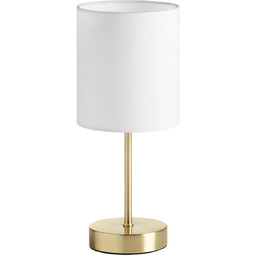 Lampa stołowa SET XS mosiądz mat 1xE14 abażur