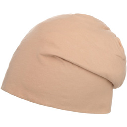 Czapka z Dżerseju Pastell Oversize, jasnobeżowy, One Size