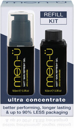 men-u refill kit - odświeżający żel matujący zestaw