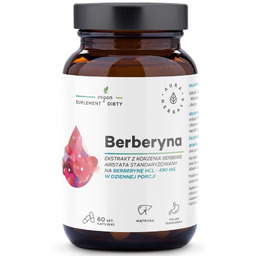 Aura Herbals Berberyna 490mg suplement diety 60 kapsułek