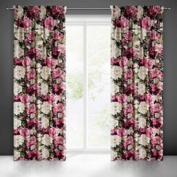 Zasłona VENICE 140 x 270 cm taśma bordowy