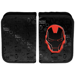 Piórnik rozkładany dla chłopca Paso Iron Man czarny