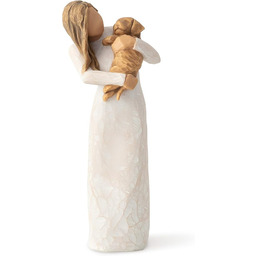Willow Tree Adorable You Figurka ze złotym psem,