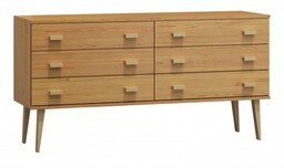 Komoda sosnowa drewniana Venuci nr2 135 cm 3s