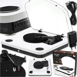 Gramofon Audio-technica Bluetooth Usb Automatyczny z Głośnikami Adler