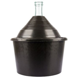 Balon do wina 34 l w koszu plastikowym